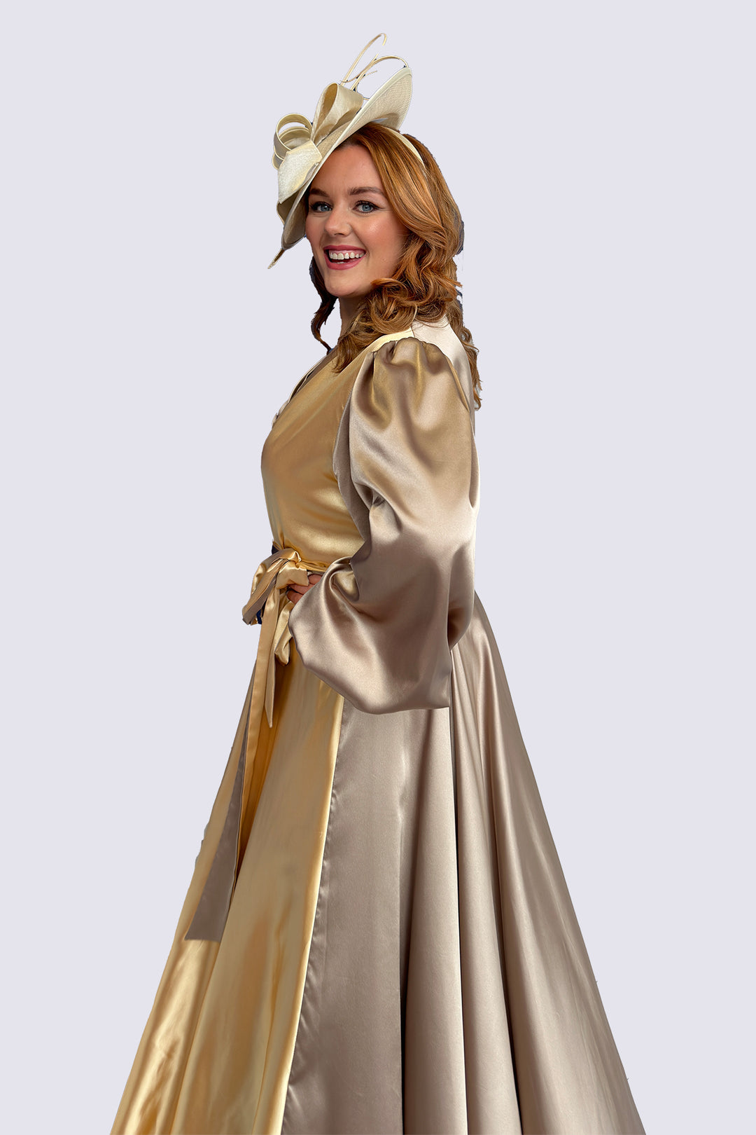 Long Sleeve Plus Size Satin Style Duo Colour Maxi Wrap Dress Curvy Chic Boutique | Curvy Chic Boutique Belfast