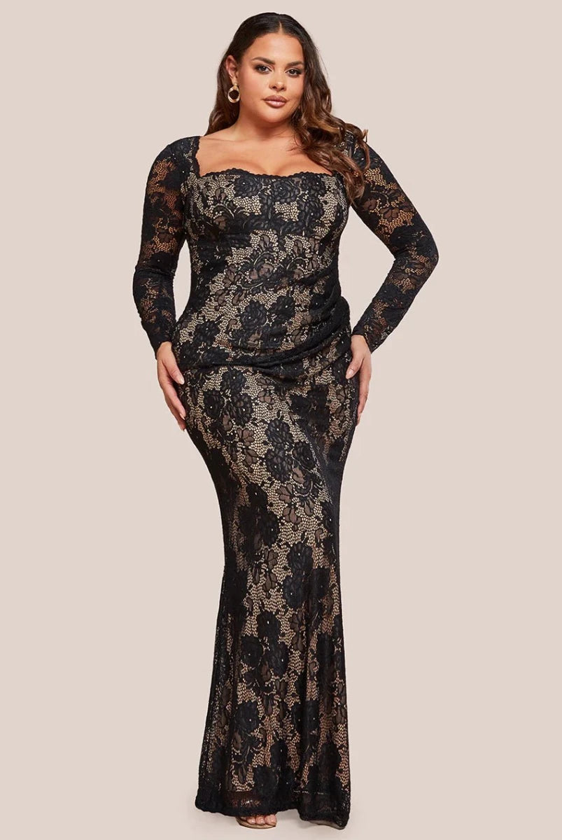 Flattering Plus Size Scallop Lace Dress For Special Events Curvy Chic flattering-plus-size-scallop-lace-dress-for-special-events-curvy-chic
