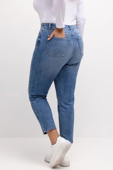 Plus Size Denim Mom Jeans - Curvy Chic Boutique